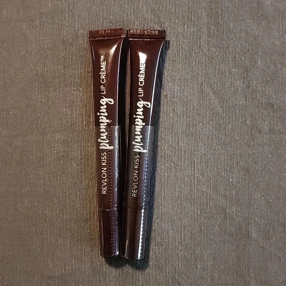 (2) Revlon Kiss Plumping Lip Creme-545 Rich Bordeaux
